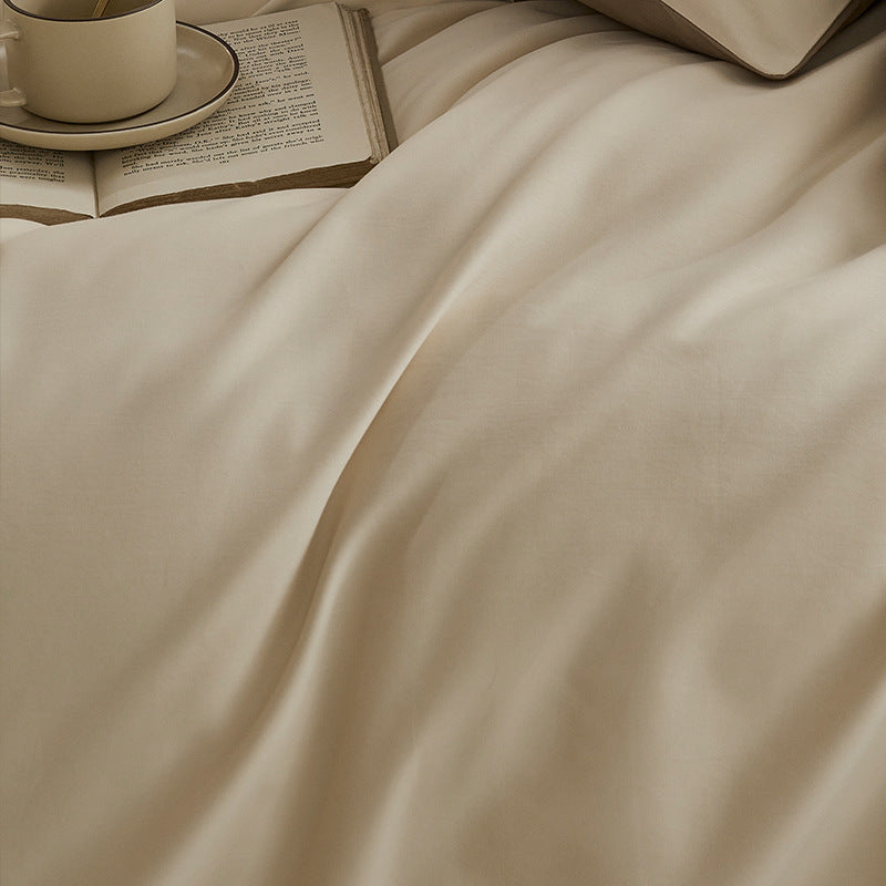 Thickened Brushed Pure Cotton Four-Piece Bedding Set