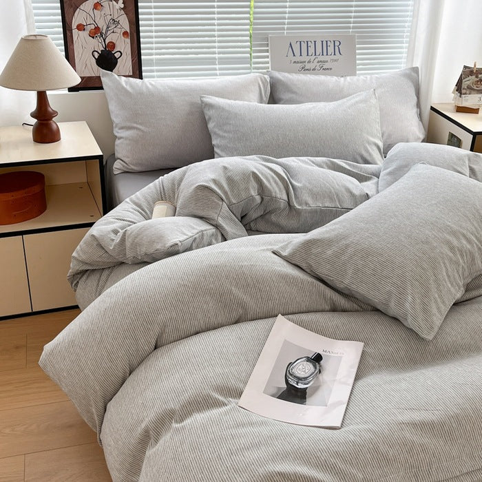 Skin-Friendly, Soft, High-Density 4-Piece Bedding Set