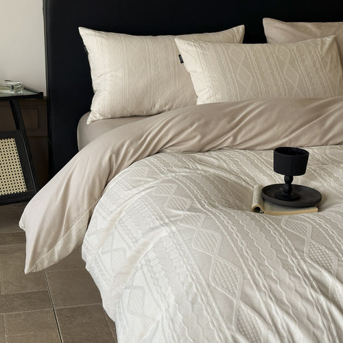 Luxury Pure Cotton Jacquard Four-Piece Set