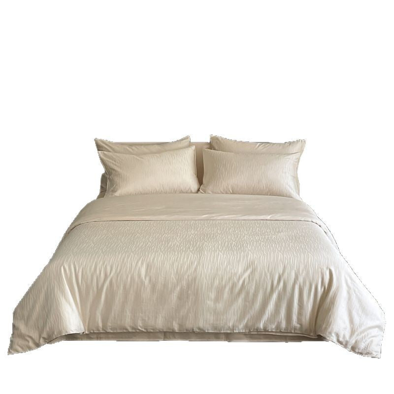 Luxurious Tencel-Cotton Sateen Jacquard 4-Piece Bedding Set
