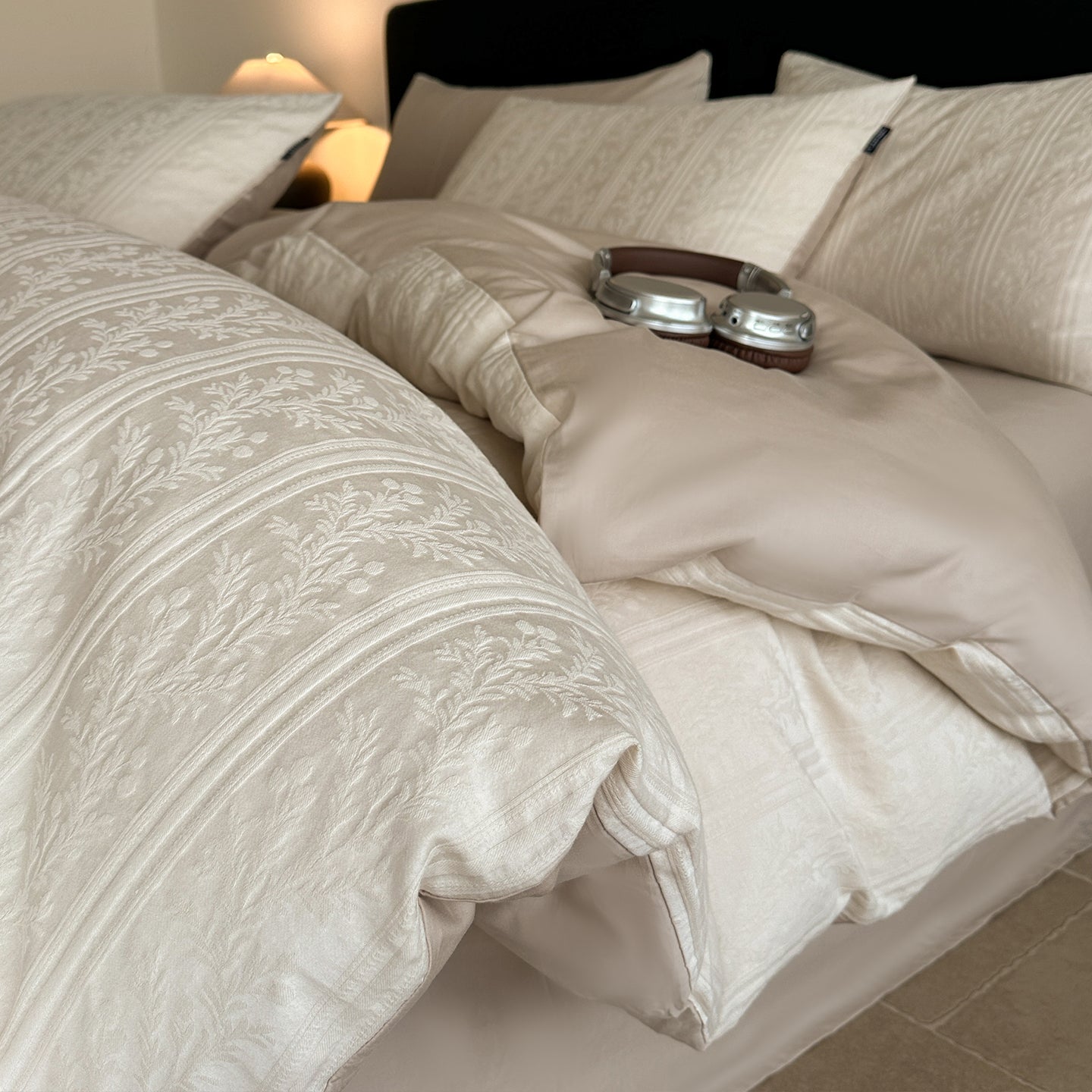 Luxury Pure Cotton Jacquard Four-Piece Set