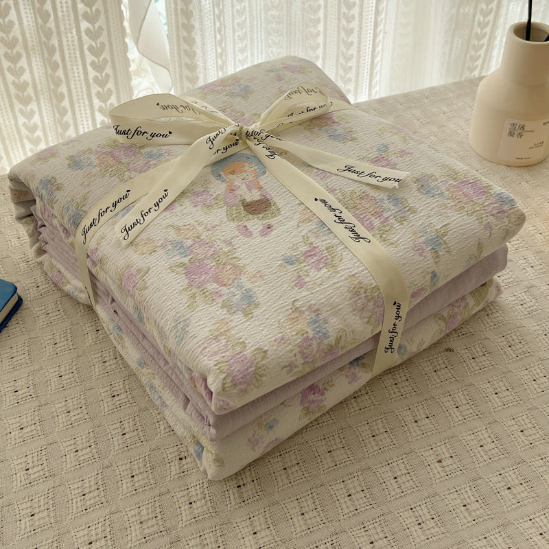 Nude-Colored Bedding Set For Mothers And Babies