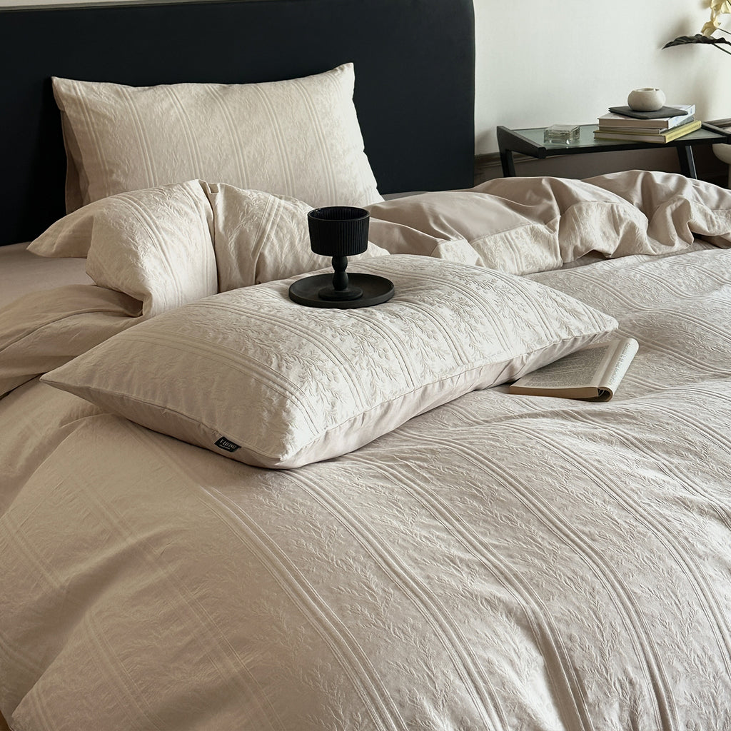 Luxury Pure Cotton Jacquard Four-Piece Set